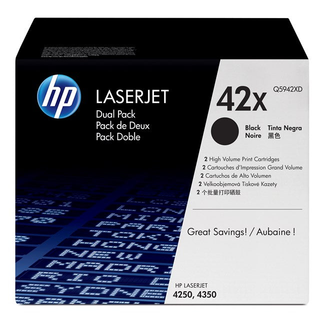 HP Q5942XD Set 2 Cartuse toner negru No.42X negru, 2x20k, 882780984905