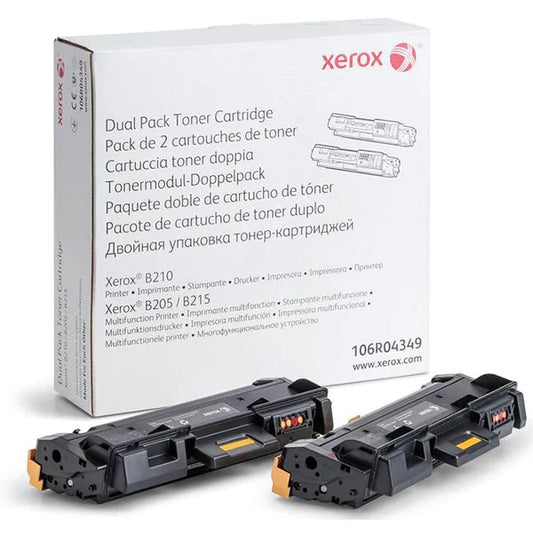 Xerox 106R04349 Cartus toner negru ORIGINAL Dual pack 2 x 3.000 pag, 095205891683