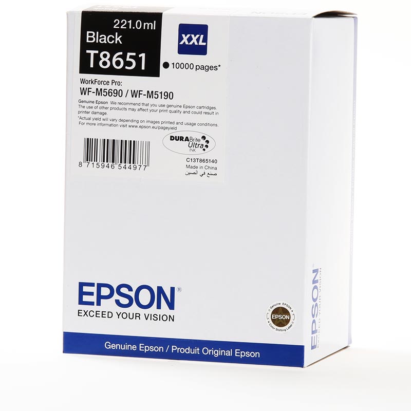 Epson C13T865140 Cartus negru original XXL pt Workforce PRO WF-M5690DWF, 10.000 pag, 8715946544977