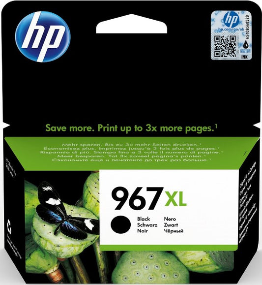 HP 3JA31AE Cartus inkjet No.967XL black extra high yield, 3k, 192545866675 192545866682