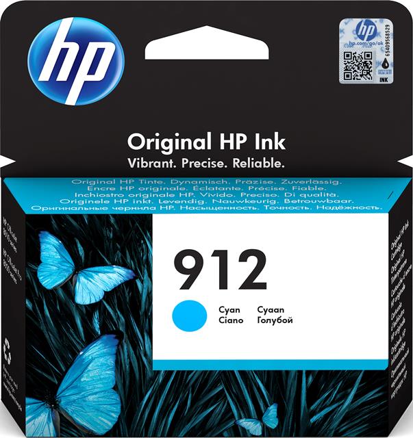 HP 3YL77AE Cartus inkjet No.912 cyan standard, 315pag, 192545866705