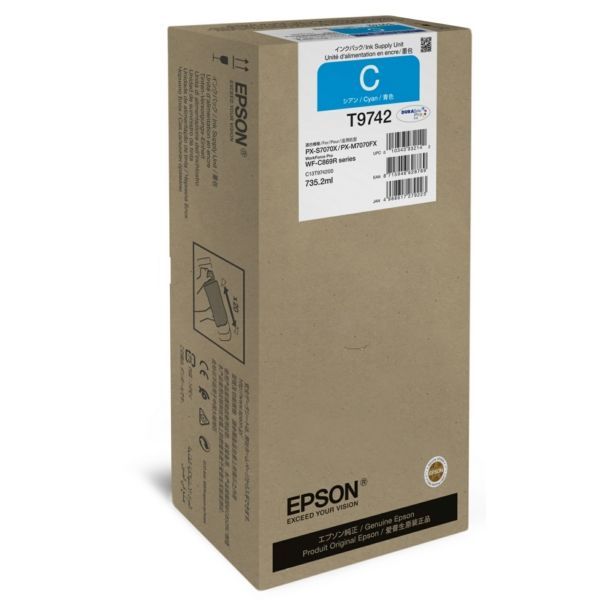 Epson C13T974200 Ink Tank cyan XXL pentru WF-C869R, 84.000 pagini, 8715946628769