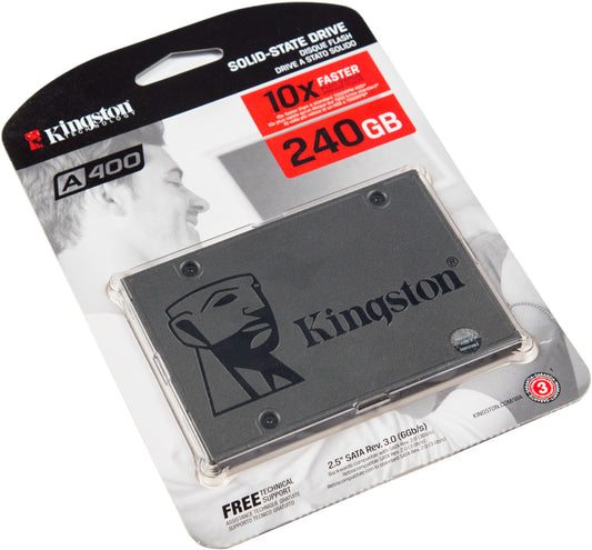 Kingston SA400S37/240G A400 240GB SSD, 2.5inch 7mm, SATA 3, Read/Write: 500 / 350 MB/s, 740617261219