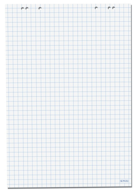 Herlitz 10834141 Rezerva hartie flipchart, 80g/mp, 20 file, patratele, 4008110307992