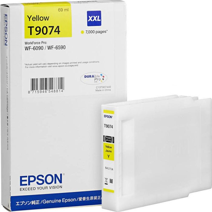 Epson C13T907440 Cartus original yellow XXL pt. WF-6090DTWC, WF-6590DWF, 69ml, 7000 pg, 8715946548814