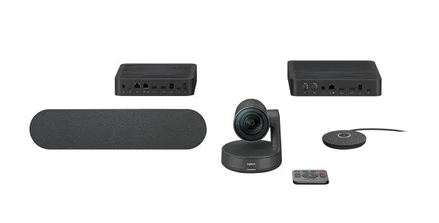 Logitech 960-001218 Rally Ultra-HD (4K) ConferenceCam, (Rally Camera, Mic Pod, Speaker), USB, 50992060795109 5099206079519