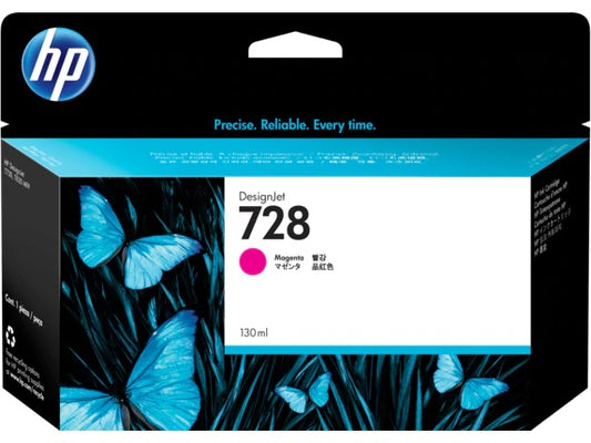 HP F9J66A Cartus Magenta No.728 original HP DesignJet T730, T830, 130ml, 888793397855