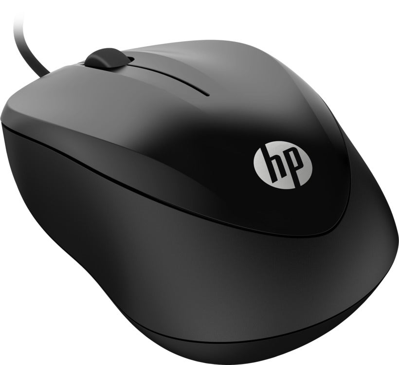 HP 4QM14AA 1000 Mouse cu fir, 3 butoane, 1000dpi, USB-A, negru, 192545918244