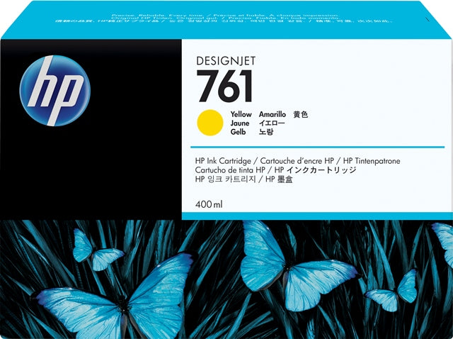 HP CM992A Cartus ink No. 761 400ml Yellow pt. DesignJet standard yield