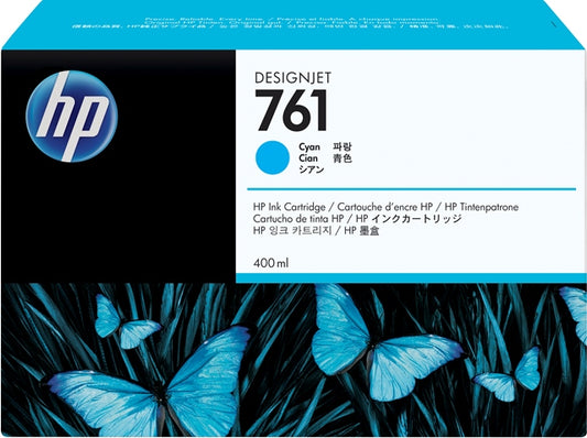 HP CM994A Cartus ink no. 761 400ml Cyan pt. DesignJet standard yield