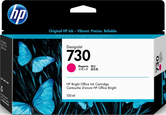 HP P2V63A HP 730 130-ml Magenta Ink, 190781726944