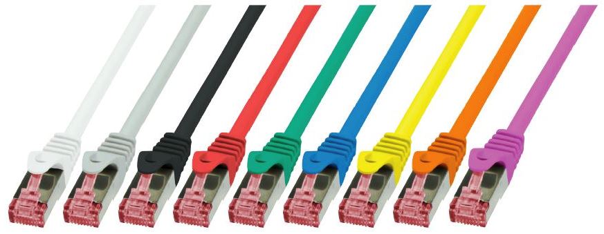 LogiLink CQ3028S Patch Cord S/FTP Cat6, LSZH, cupru, AWG27, dublu ecranat, 0.5m, portocaliu, 4052792020724