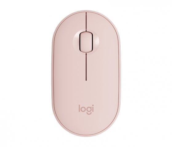 Logitech 910-005717 Pebble M350 Wireless/Bluetooth Mouse, Silent, Slim, Rose, 5099206085664