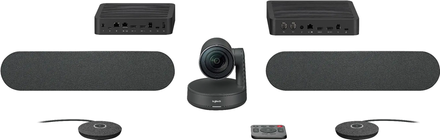 Logitech 960-001224 Rally Plus Ultra-HD (4K) ConferenceCam, (Rally Camera, 2 x Mic Pod, 2 x Speaker), 5099206079526 50992060795208