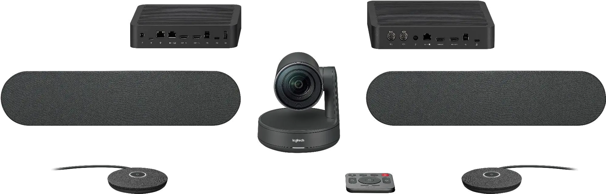 Logitech 960-001224 Rally Plus Ultra-HD (4K) ConferenceCam, (Rally Camera, 2 x Mic Pod, 2 x Speaker), 5099206079526 50992060795208