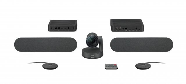 Logitech Rally Plus Ultra-HD (4K) ConferenceCam, (Rally Camera, 2 x Mi ...