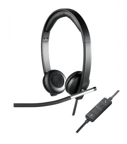 Logitech 981-000519 H650e Casca cu fir, Binaural, On-Ear, conectare USB, 5099206041196