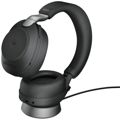 Jabra 28599-999-989 Casca EVOLVE2 85 MS fara fir, Stand incarcare inclus, Binaural, conectare USB-A, 5706991023299