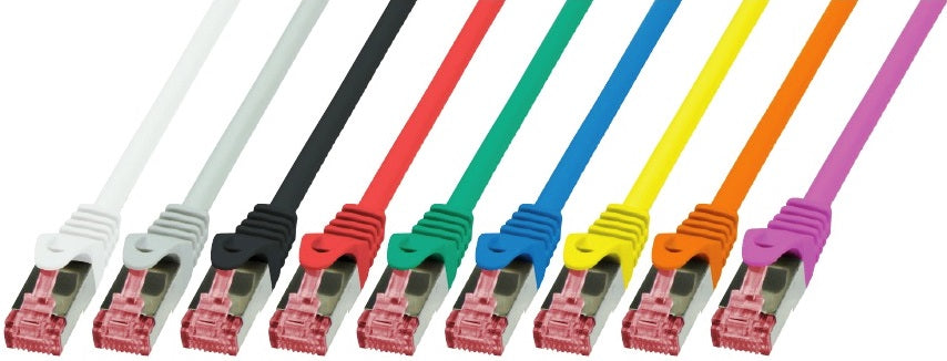 LogiLink CQ2017S Patch Cord S/FTP Cat6, LSZH, cupru, AWG27, dublu ecranat, 0.25m, 4052792021479