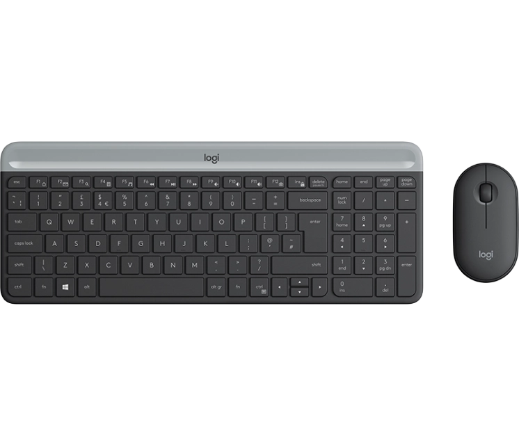 Logitech 920-009204 MK470 Wireless Keyboard si Mouse Combo, Grafit, US, 5099206086609