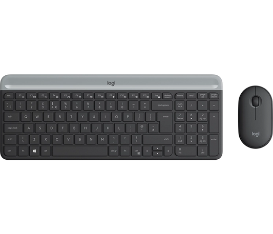 Logitech 920-009204 MK470 Wireless Keyboard si Mouse Combo, Grafit, US, 5099206086609
