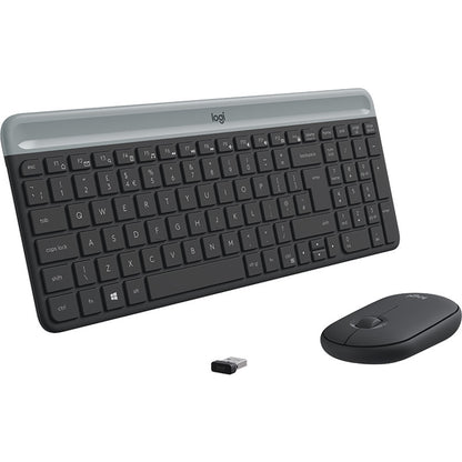 Logitech 920-009204 MK470 Wireless Keyboard si Mouse Combo, Grafit, US, 5099206086609