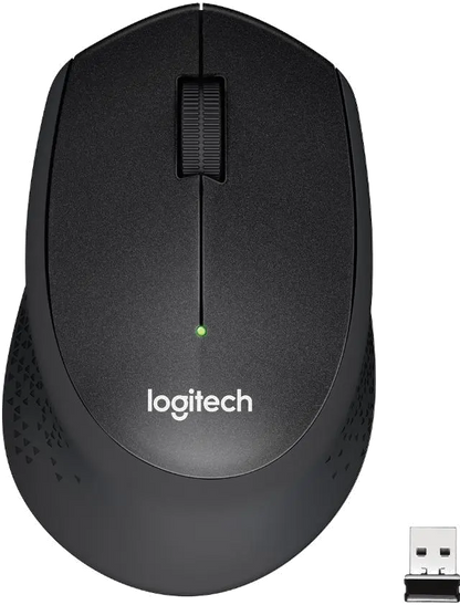 Logitech 910-004909 M330 Silent Plus, Optical Wireless Mouse, 1000dpi, USB, Black, 5099206066670