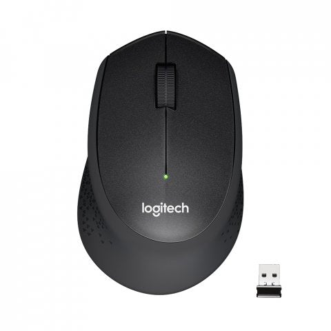 Logitech 910-004909 M330 Silent Plus, Optical Wireless Mouse, 1000dpi, USB, Black, 5099206066670