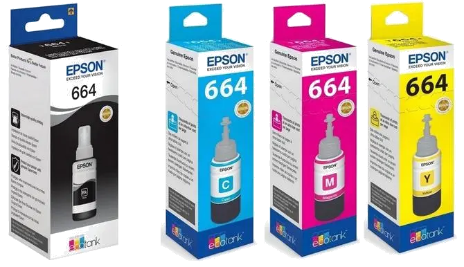 Epson DQ7YTZBBM Pachet cartuse cerneala T6641 negru,T6642 cyan,T6643 magenta,T6644 galben