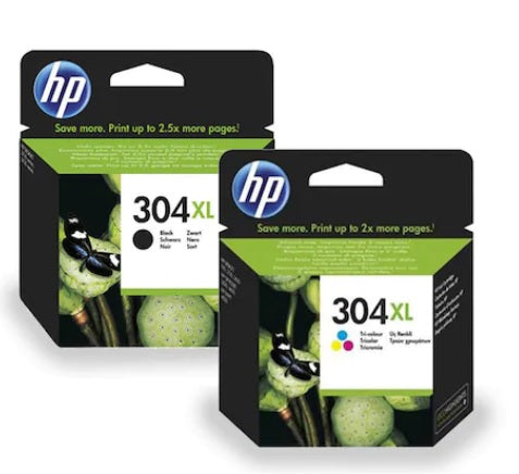 HP D3V346BBM Pachet cartuse cerneala N9K08AE + N9K07AE (304XL) negru,cyan,m