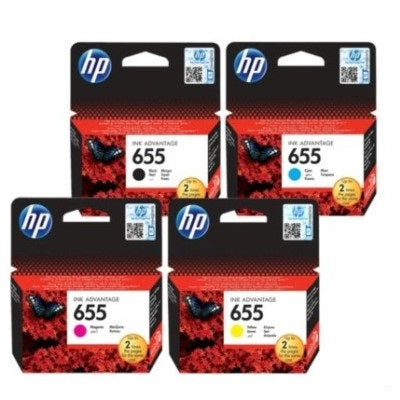 HP pack4655 Pachet cartuse cerneala (655) negru,cyan,magenta,galben