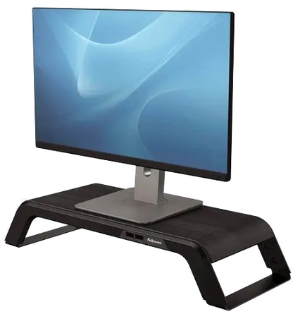 Fellowes 8060501 Hana Monitor Support Black suport ergonomic pentru monitor design premium, 50043859751445