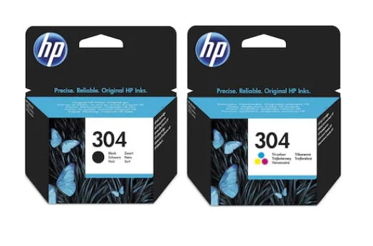 HP 304Abundle Pachet cartuse cerneala N9K06AE (304) negru + N9K05AE (304) tricolor HP