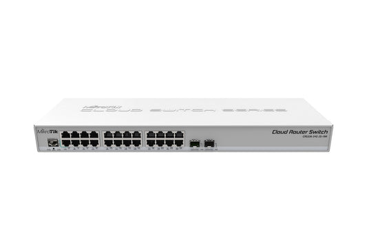 MikroTik CRS326-24G-2S+RM CRS326-24G-2S+RM L5 800MHz CPU 512MB 24xGLAN 2xSFP+ 1U Rackmount, 4752224002198