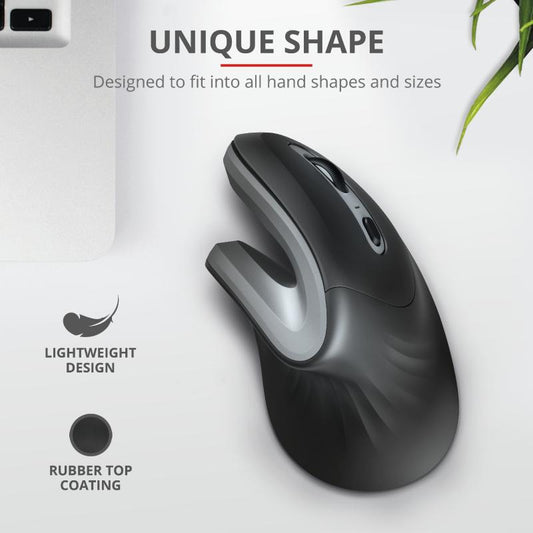 Trust TR-23507 Verro mouse wireless cu design ergonomic 6 butoane 600/1600dpi, 8713439235074