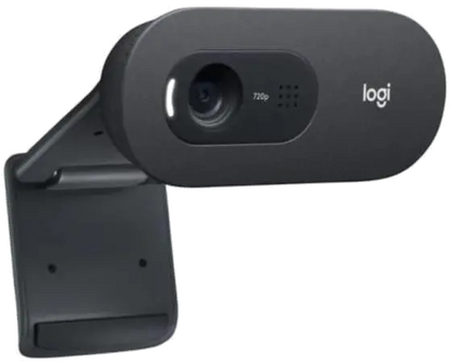 Logitech 960-001364 C505 HD Webcam, HD 720p/30fps, Black, 5099206093690