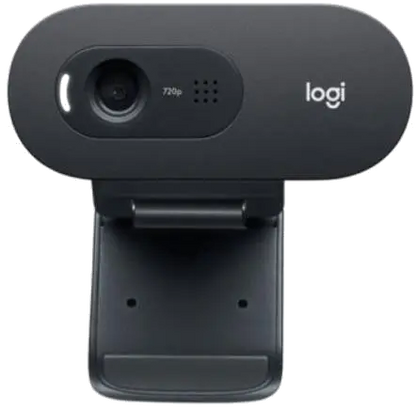 Logitech 960-001364 C505 HD Webcam, HD 720p/30fps, Black, 5099206093690