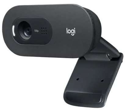 Logitech 960-001364 C505 HD Webcam, HD 720p/30fps, Black, 5099206093690