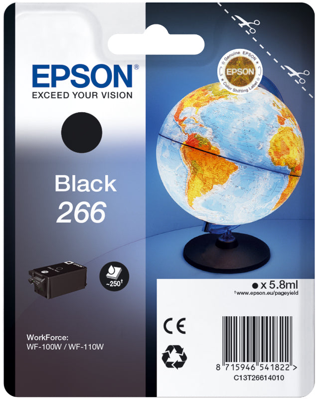 Epson C13T26614010 No. 266, rezerva cerneala black WF-100W, 250 pagini, 8715946541822