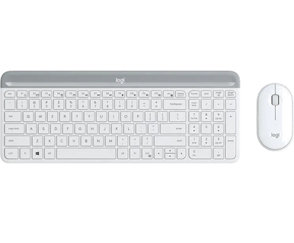 Logitech 920-009205 MK470 Kit tastatura si mouse wireless, Slim profile, White, US, 5099206086616