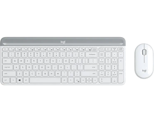 Logitech 920-009205 MK470 Kit tastatura si mouse wireless, Slim profile, White, US, 5099206086616