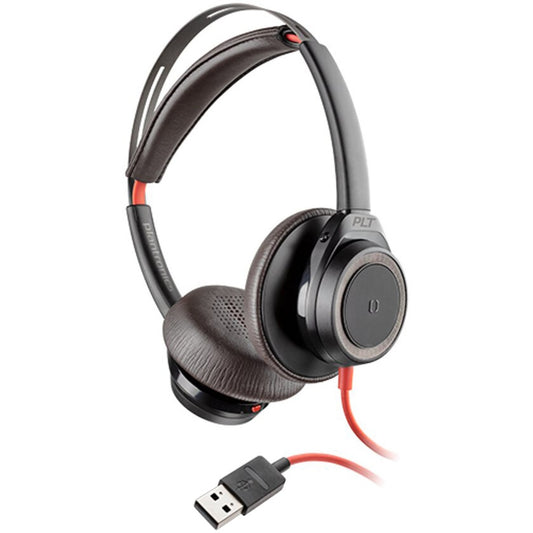 Poly 7S4M8AA Casca BLACKWIRE 7225 cu fir, Binaural, On-Ear, conectare USB-A, 017229162815