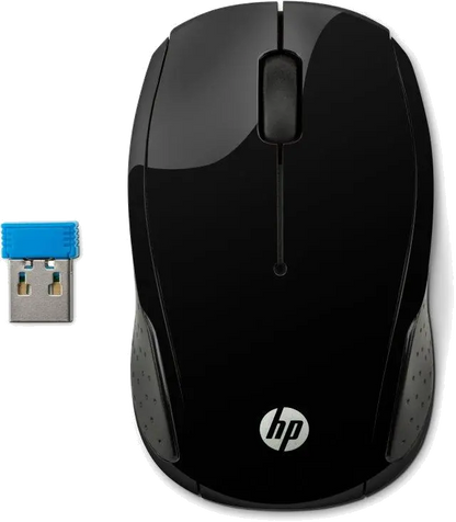 HP X6W31AA Mouse Optic HP 200, USB Wireless, negru, 5704174012764 889899982693