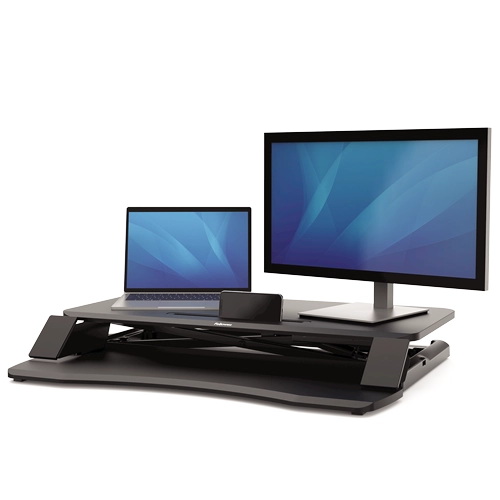 Fellowes 8091001 Corsivo Sit Stand Workstation Black