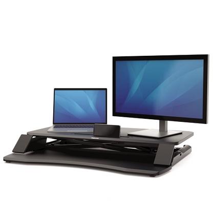 Fellowes 8091001 Corsivo Sit Stand Workstation Black