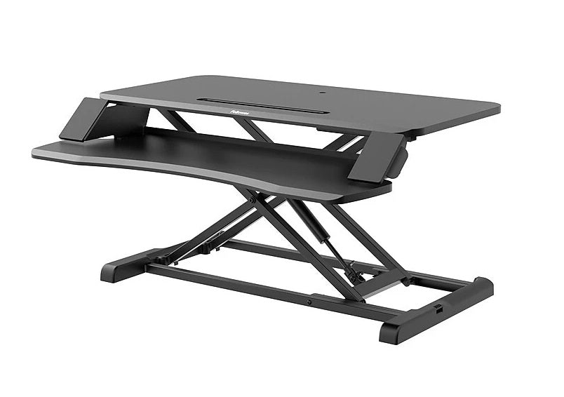 Fellowes 8091001 Corsivo Sit Stand Workstation Black