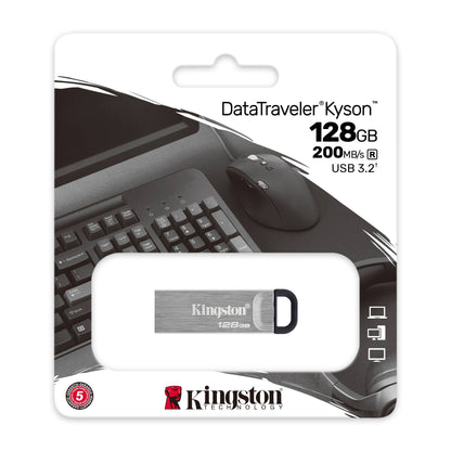 Kingston DTKN/128GB Stick USB 128GB USB 3.2 DataTraveler Kyson metalic, 740617309119