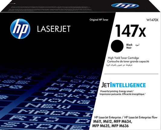 HP W1470X Cartus toner high capacity No. 147X negru original, 25.2k, 194441304688