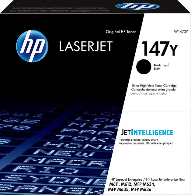 HP W1470Y Cartus toner extra high capacity No. 147Y negru original, 42k, 194441304695