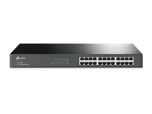 TP-Link TL-SG1024D 24-port Gigabit Desktop/Rachmount Switch, 24 10/100/1000M RJ45 ports, 13-inch, 6935364020620